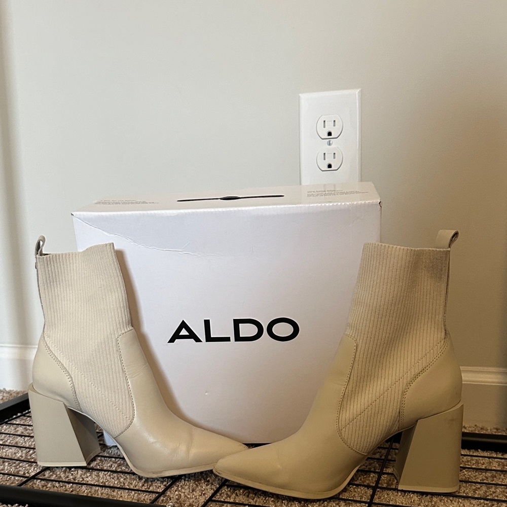 Aldo Women's Beige Ankle Booties